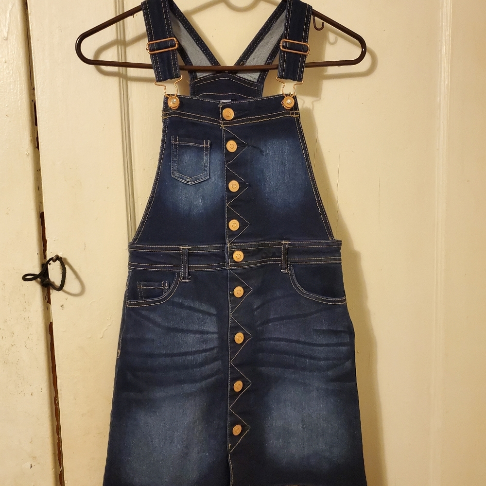 Overall jean dress
